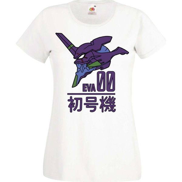 Maglietta Da Donna Manga Anime Neon Anime Genesis Manga Evangelion Eva Unit 00 Eva Genesis, Lady Xl , Blanc-image