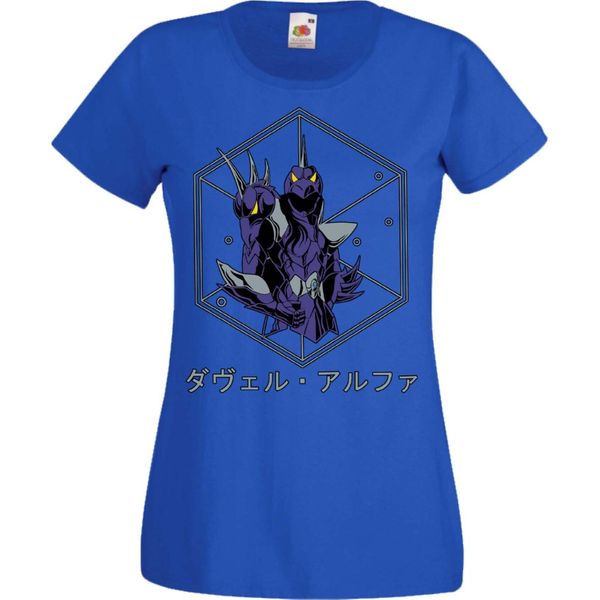 Maglietta Da Donna Manga Anime Saint Anime Seiya Knights Of The Zodiac Dragon Shiryu Dragon Shiryu, Lady S , Bleu-image