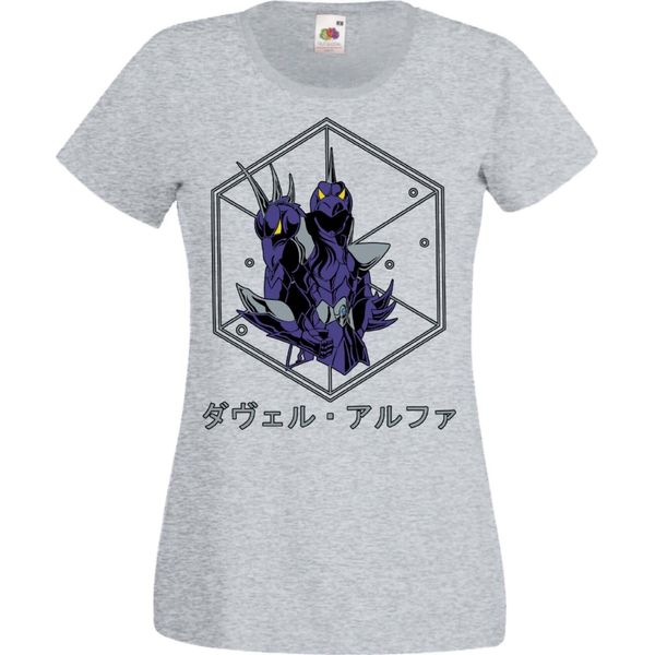 Maglietta Da Donna Manga Anime Saint Anime Seiya Knights Of The Zodiac Dragon Shiryu Dragon Shiryu, Lady L , Gris-image