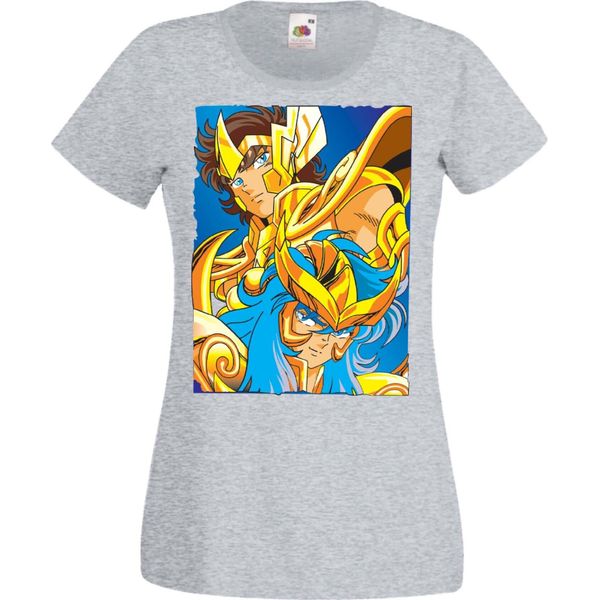 Maglietta Da Donna Manga Anime Saint Anime Seiya Knights Of The Zodiac Saint Anime Seiya Knights Of The Zodiac, Lady M , Gris-image
