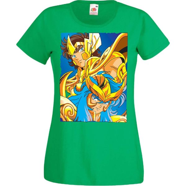 Maglietta Da Donna Manga Anime Saint Anime Seiya Knights Of The Zodiac Saint Anime Seiya Knights Of The Zodiac, Lady S , Vert-image