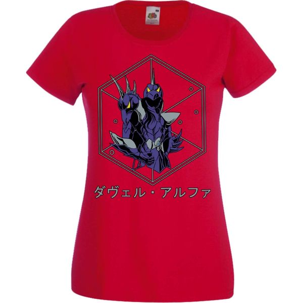 Maglietta Da Donna Manga Anime Saint Anime Seiya Knights Of The Zodiac Dragon Shiryu Dragon Shiryu, Lady 2XL , Rouge-image