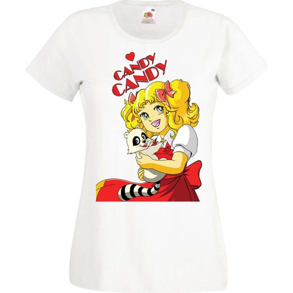 Maglietta Da Donna Manga Anime Candy Candy Candy Candy, Lady Xs , Blanc-image