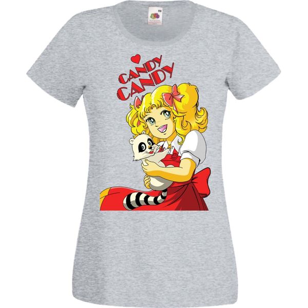 Maglietta Da Donna Manga Anime Candy Candy Candy Candy, Lady Xl , Gris-image