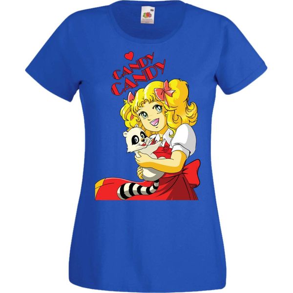 Maglietta Da Donna Manga Anime Candy Candy Candy Candy, Lady S , Bleu-image