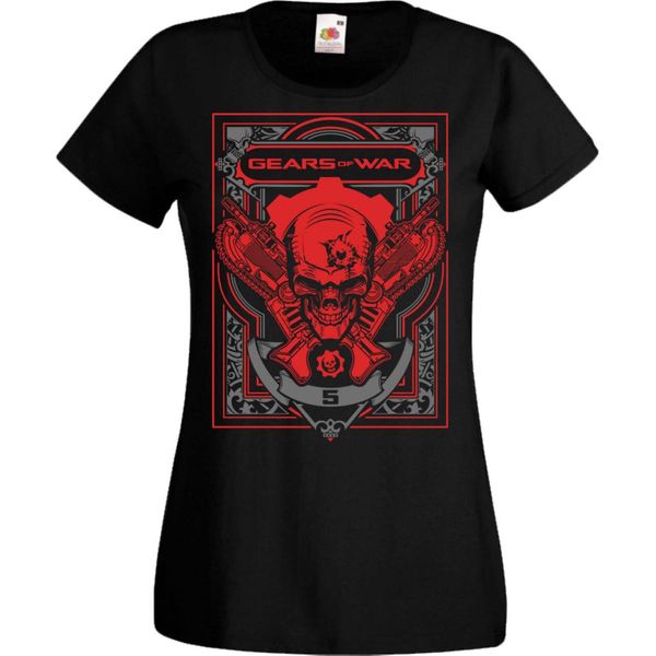 Maglietta Da Donna Manga Anime Gears Of War Gears Of War, Lady L , Noir-image