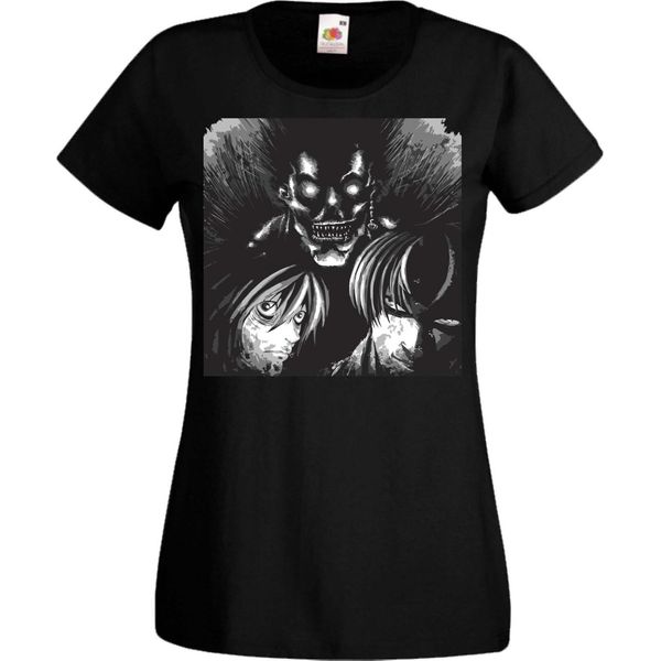 Maglietta Da Donna Manga Anime Death Note 01 Death Note, Lady Xs , Noir-image