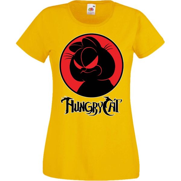 Maglietta Da Donna Manga Anime Thundercats Garfield Garfield, Lady S , Jaune-image