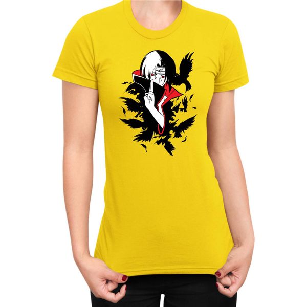Maglietta Da Donna Naruto Itachi Crows, Lady Xs , Jaune-image