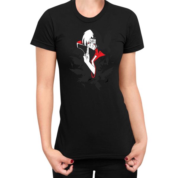 Maglietta Da Donna Naruto Itachi Crows, Lady S , Noir-image