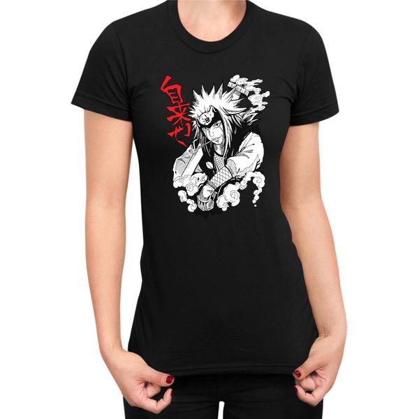 Maglietta Da Donna Naruto Jiraiya 04, Lady M , Noir-image