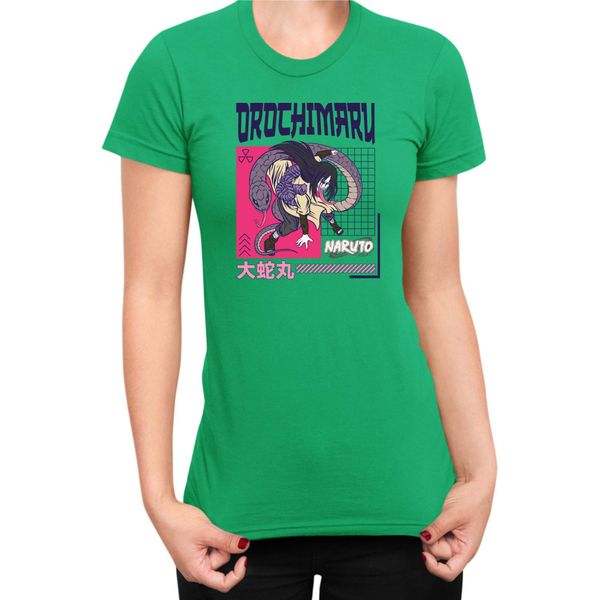 Maglietta Da Donna Naruto Orochimaru 04, Lady 2XL , Vert-image