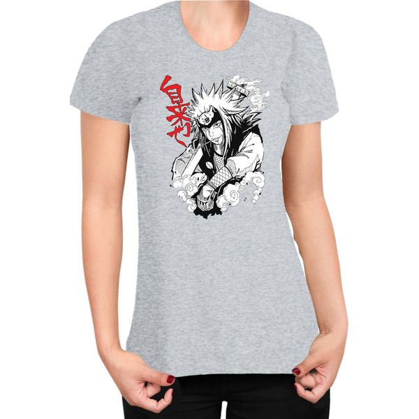 Maglietta Da Donna Naruto Jiraiya 04, Lady M , Gris-image