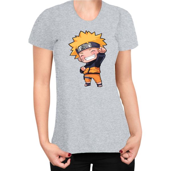 Maglietta Da Donna Naruto Naruto Chibi, Lady Xs , Gris-image