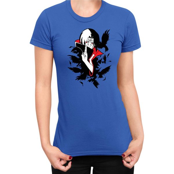 Maglietta Da Donna Naruto Itachi Crows, Lady Xs , Bleu-image