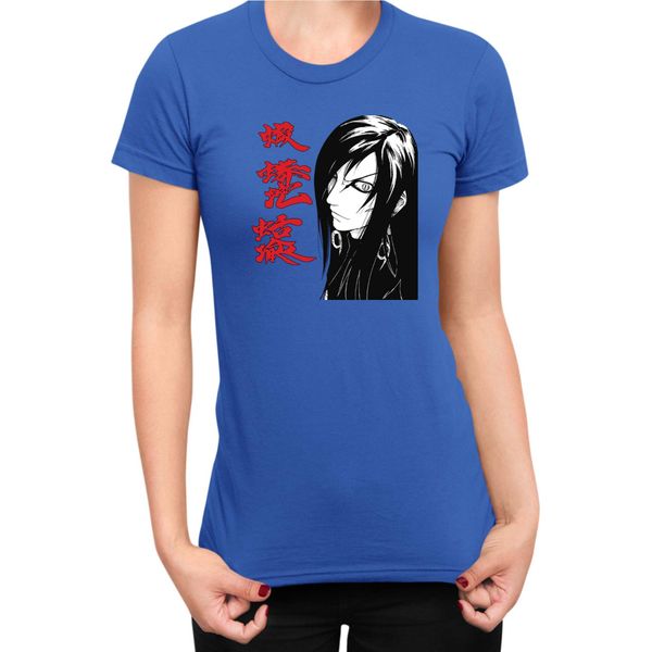 Maglietta Da Donna Naruto Orochimaru 01, Lady 2XL , Bleu-image