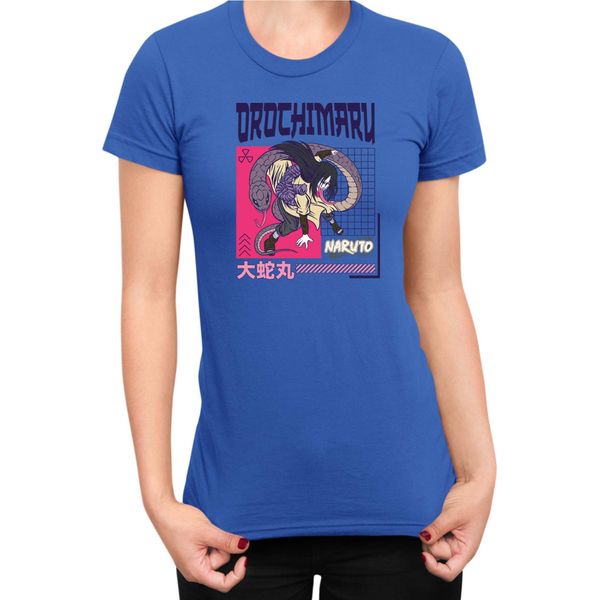 Maglietta Da Donna Naruto Orochimaru 04, Lady L , Bleu-image