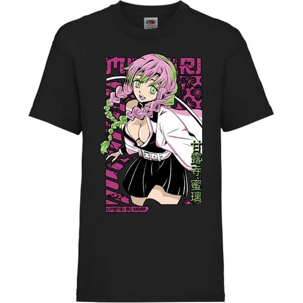 Maglietta Per Bambini Demon Anime Slayer Kanroji Mitsuri Kanroji Mitsuri, 9-11 Jahr - 140 , Noir-image