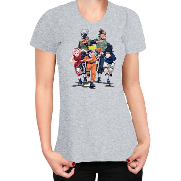 Maglietta Da Donna Naruto Team 7 04, Lady 2XL , Gris-image