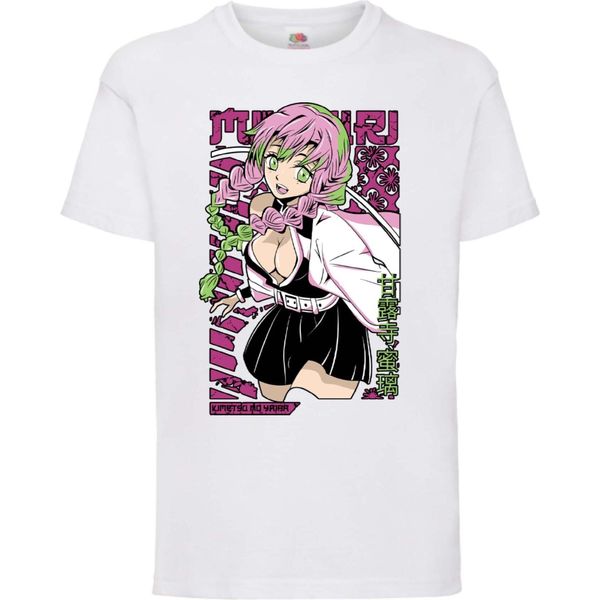Maglietta Per Bambini Demon Anime Slayer Kanroji Mitsuri Kanroji Mitsuri, 9-11 Jahr - 140 , Blanc-image