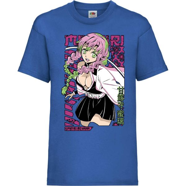 Maglietta Per Bambini Demon Anime Slayer Kanroji Mitsuri Kanroji Mitsuri, 9-11 Jahr - 140 , Bleu-image