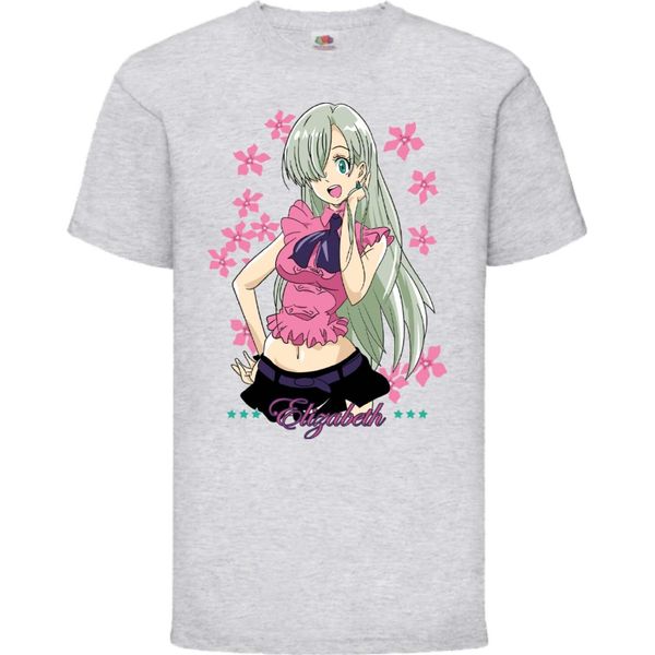 Maglietta Per Bambini The Seven Anime Deadly Manga Sins Elizabeth Liones Elizabeth Liones, 7-8 Jahr - 128 , Gris-image