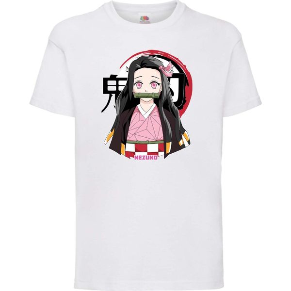 Maglietta Per Bambini Demon Anime Slayer Nezuko Kamado 05 Tanjiro Sister, 5-6 Jahr - 116 , Blanc-image