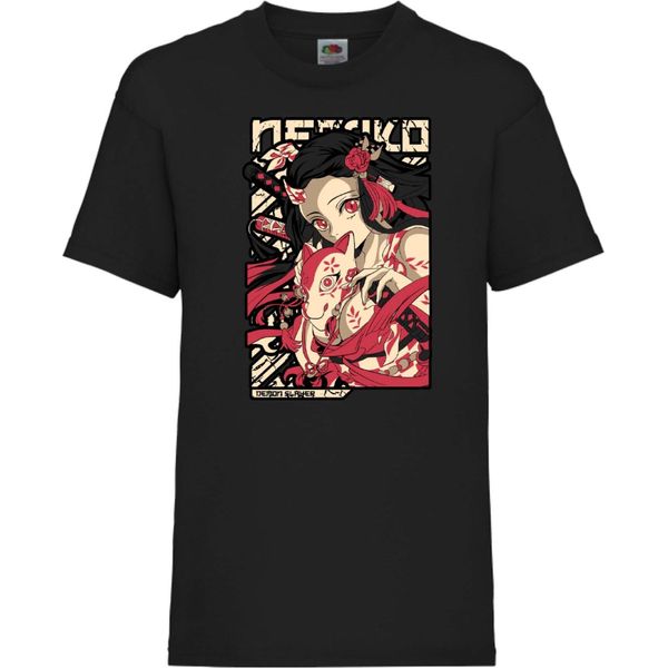 Maglietta Per Bambini Demon Anime Slayer Nezuko Kamado 04 Nezuko Demon, 5-6 Jahr - 116 , Noir-image