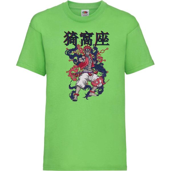 Maglietta Per Bambini Demon Anime Slayer Akaza 02 Demon Akaza, 5-6 Jahr - 116 , Lime-image