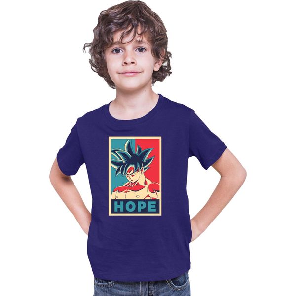 Maglietta Per Bambini Dragon Anime Manga Ball Z Goku 32, 9-11 Jahr - 140 , Bleu Foncé-image