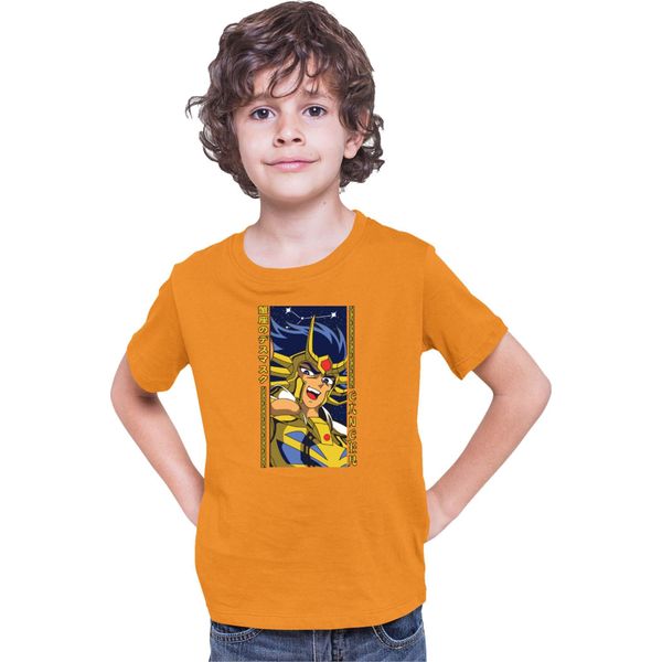 Maglietta Per Bambini Japan Anime Manga Saint Anime Seiya Cancer, 5-6 Jahr - 116 , Orange-image