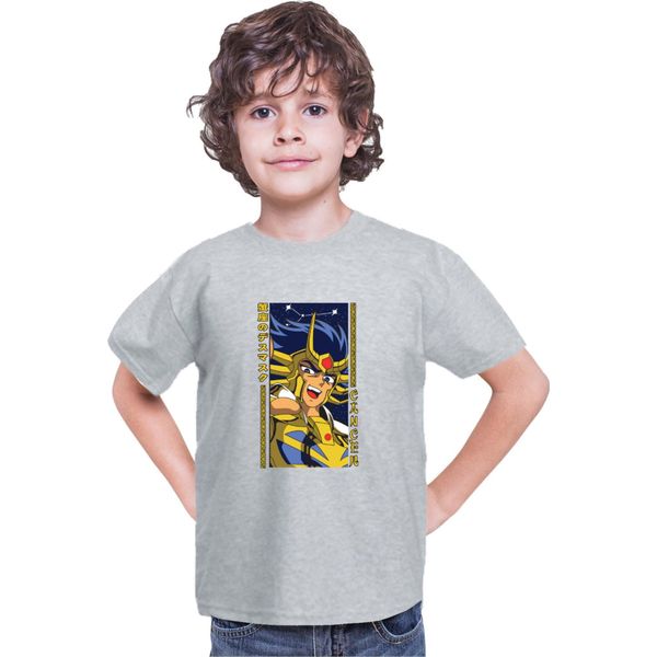 Maglietta Per Bambini Japan Anime Manga Saint Anime Seiya Cancer, 5-6 Jahr - 116 , Gris-image