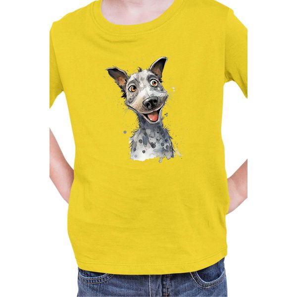 Maglietta Per Bambini Funny Dogs Breeds Australian Cattle Dog Breed Dog Breed, 9-11 Jahr - 140 , Jaune-image