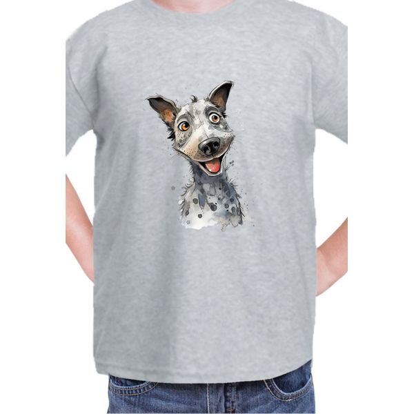 Maglietta Per Bambini Funny Dogs Breeds Australian Cattle Dog Breed Dog Breed, 9-11 Jahr - 140 , Gris-image