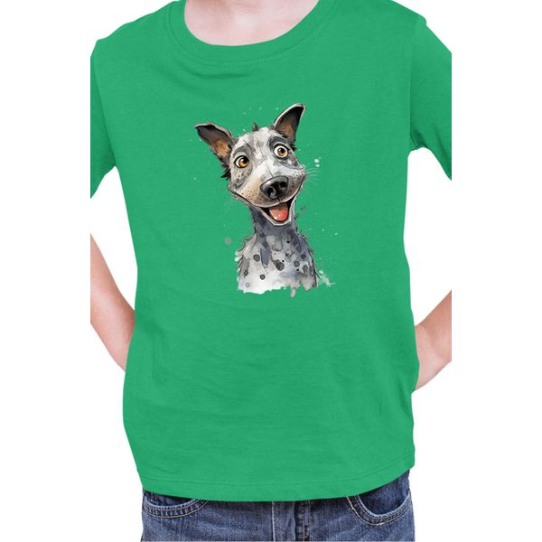 Maglietta Per Bambini Funny Dogs Breeds Australian Cattle Dog Breed Dog Breed, 9-11 Jahr - 140 , Vert-image