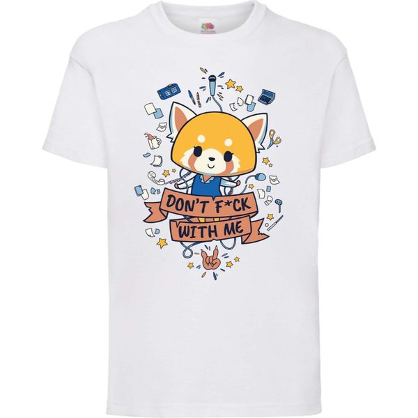 Maglietta Per Bambini Aggretsuko 01 Aggretsuko, 9-11 Jahr - 140 , Blanc-image