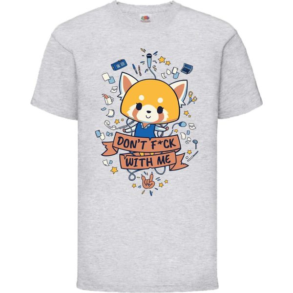 Maglietta Per Bambini Aggretsuko 01 Aggretsuko, 12-13 Jahr - 152 , Gris-image