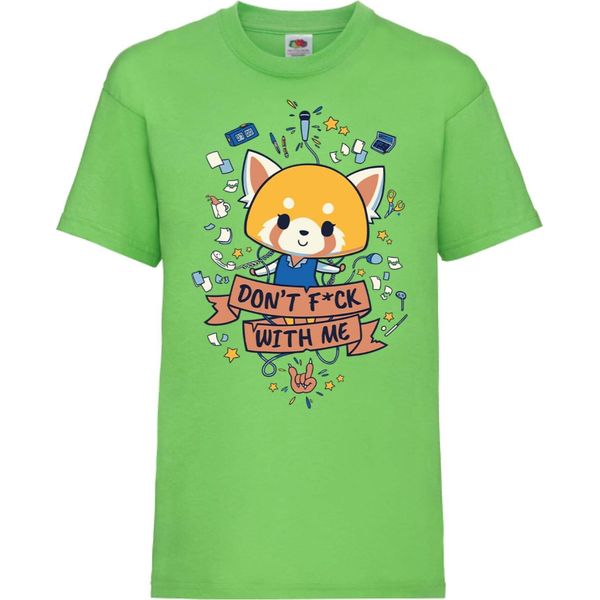 Maglietta Per Bambini Aggretsuko 01 Aggretsuko, 12-13 Jahr - 152 , Lime-image