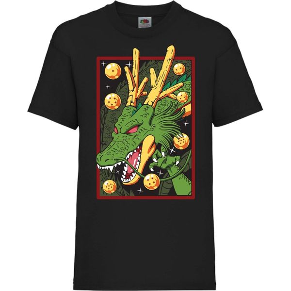 Maglietta Per Bambini Dragon Anime Manga Ball Z Shenron Shenron Dragon, 3-4 Jahr - 104 , Noir-image