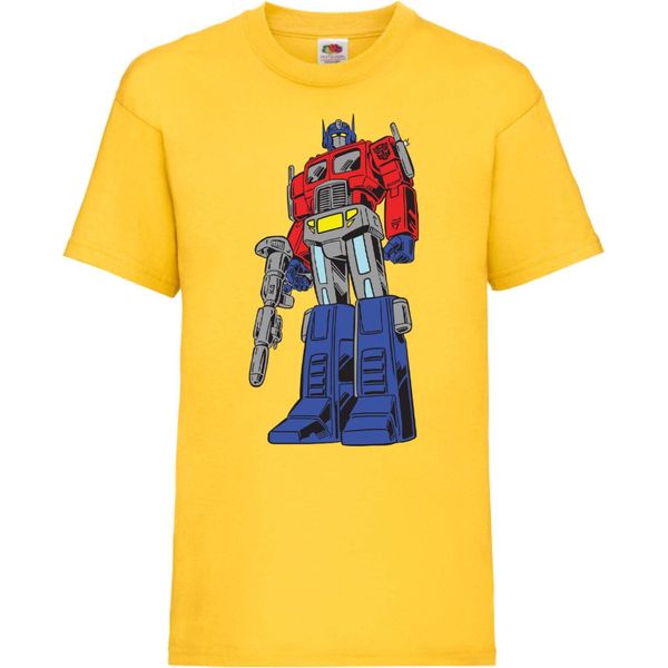 Maglietta Per Bambini Transformers Optimus Prime 01 Optimus Prime, 5-6 Jahr - 116 , Jaune-image