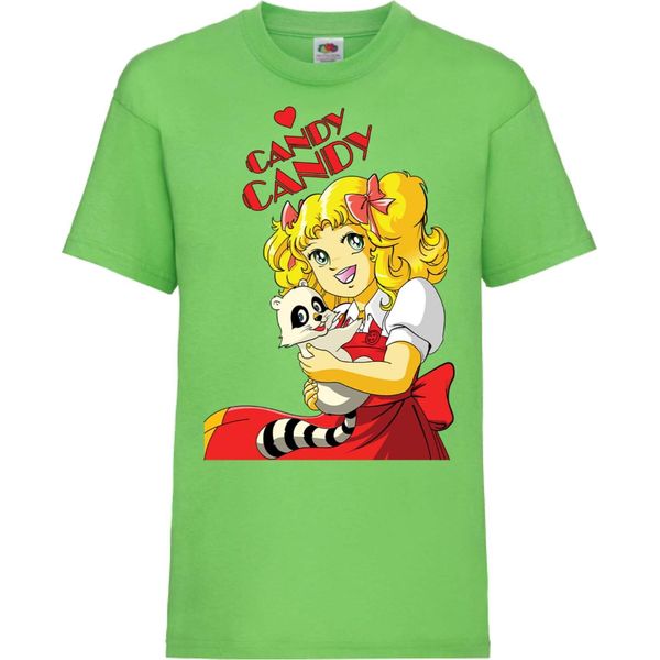 Maglietta Per Bambini Candy Candy Candy Candy, 12-13 Jahr - 152 , Lime-image