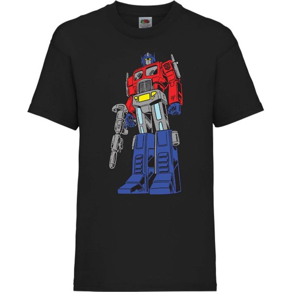 Maglietta Per Bambini Transformers Optimus Prime 01 Optimus Prime, 9-11 Jahr - 140 , Noir-image