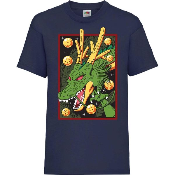 Maglietta Per Bambini Dragon Anime Manga Ball Z Shenron Shenron Dragon, 9-11 Jahr - 140 , Bleu Foncé-image