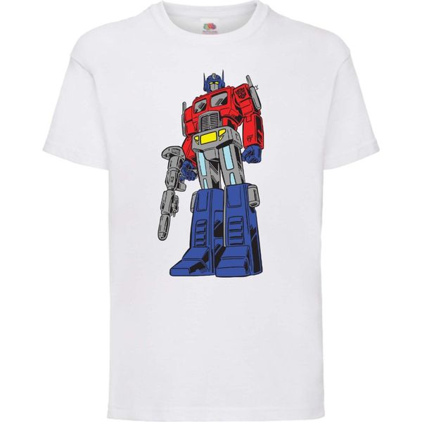 Maglietta Per Bambini Transformers Optimus Prime 01 Optimus Prime, 5-6 Jahr - 116 , Blanc-image