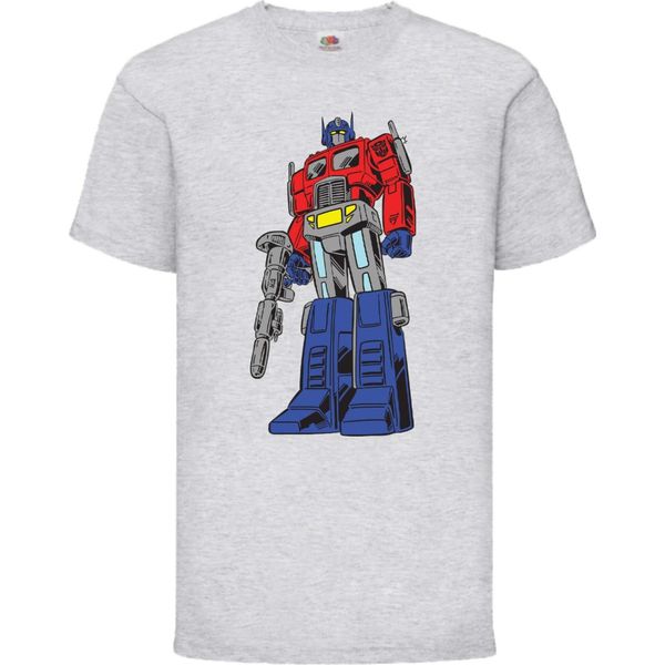 Maglietta Per Bambini Transformers Optimus Prime 01 Optimus Prime, 5-6 Jahr - 116 , Gris-image