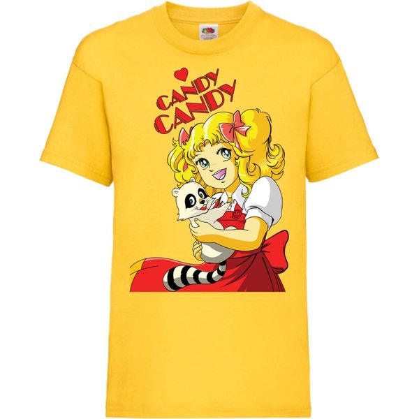 Maglietta Per Bambini Candy Candy Candy Candy, 12-13 Jahr - 152 , Jaune-image