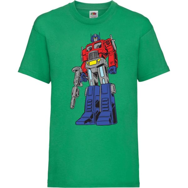 Maglietta Per Bambini Transformers Optimus Prime 01 Optimus Prime, 9-11 Jahr - 140 , Vert-image