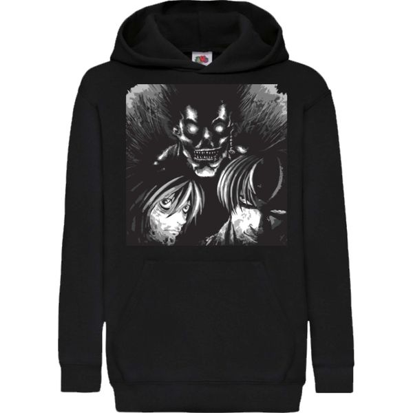Felpe Con Cappuccio Per Bambini Death Note 01, 12-13 Jahr - 152 / Noir-image