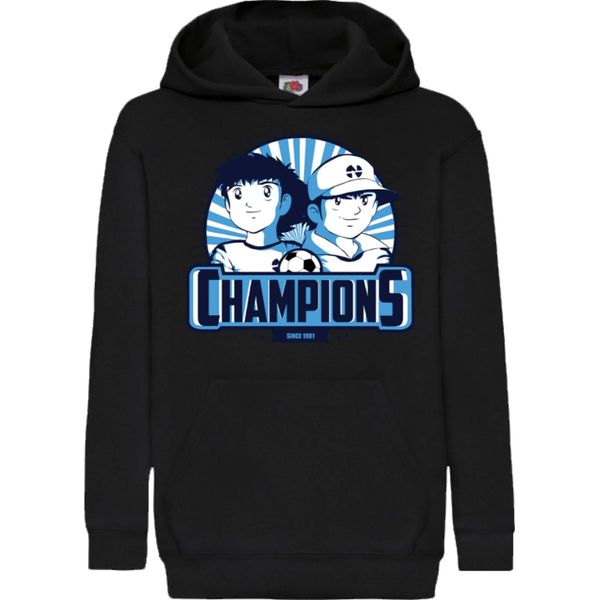 Felpe Con Cappuccio Per Bambini Captain Tsubasa 01, 12-13 Jahr - 152 / Noir-image