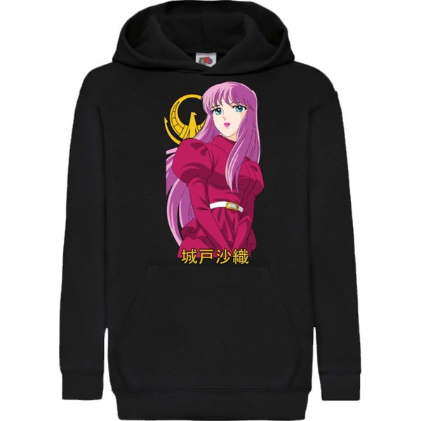 Felpe Con Cappuccio Per Bambini Saint Anime Seiya Athena, 7-8 Jahr - 128 / Noir-image